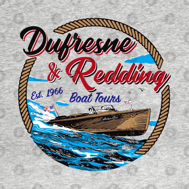 Dufresne & Redding Classic Boat Tours Color Souvenir Gift by Alema Art